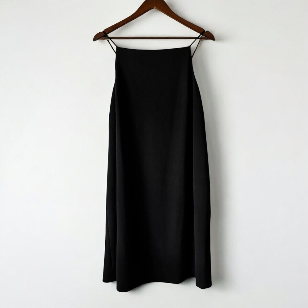 Maggy London Little Black Open Back Sleeveless Cocktail Shift Dress Size 14